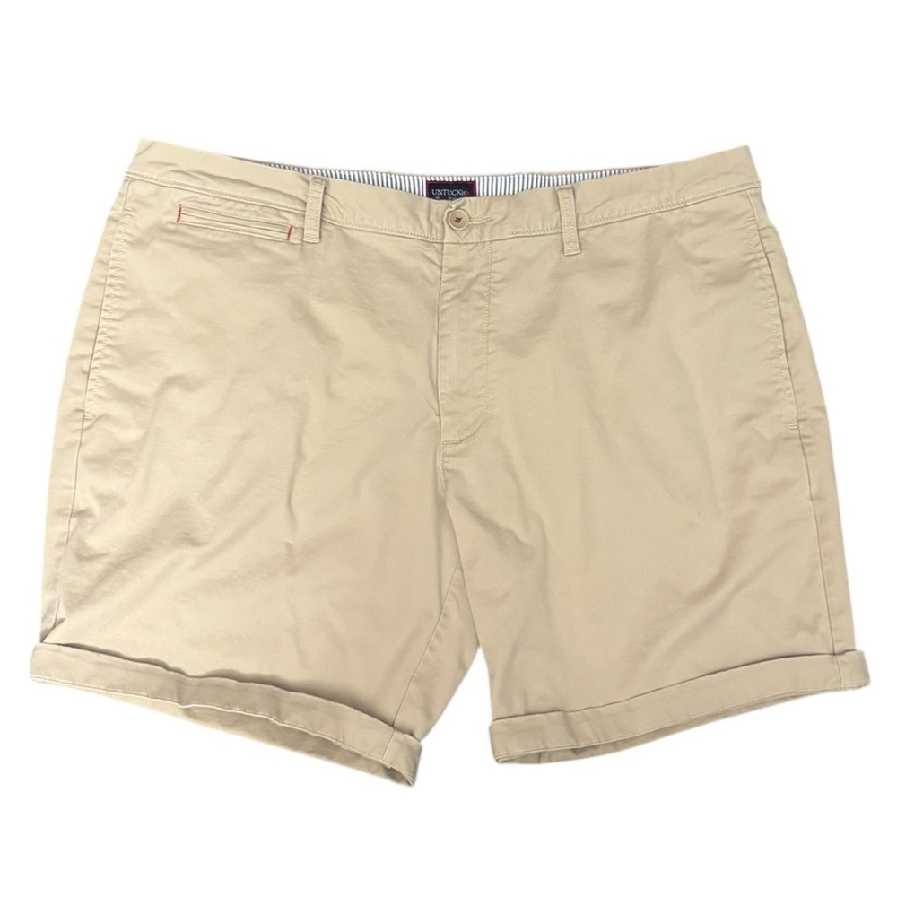 UNTUCKit Tan St. Vincent Chino Shorts Size 40